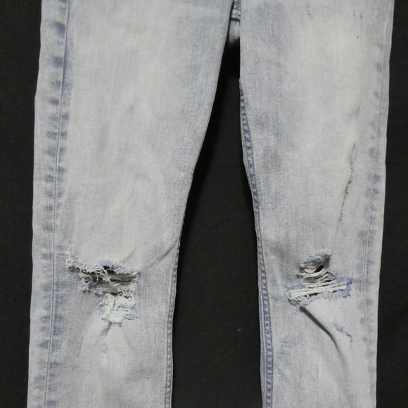 H&M & DENIM  27/30 distressed denim, skinny, low waist, 160/68A - Picture 4 of 16